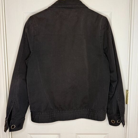 Paul Frank Bomber Utility Jacket Black Cotton Lightweight Full Zip Size Large - Picture 6 of 7
